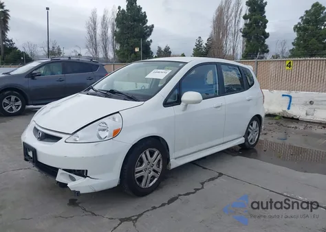 2007 Honda Fit Sport z USA, uszkodzony, nr VIN JHMGD38657S019380